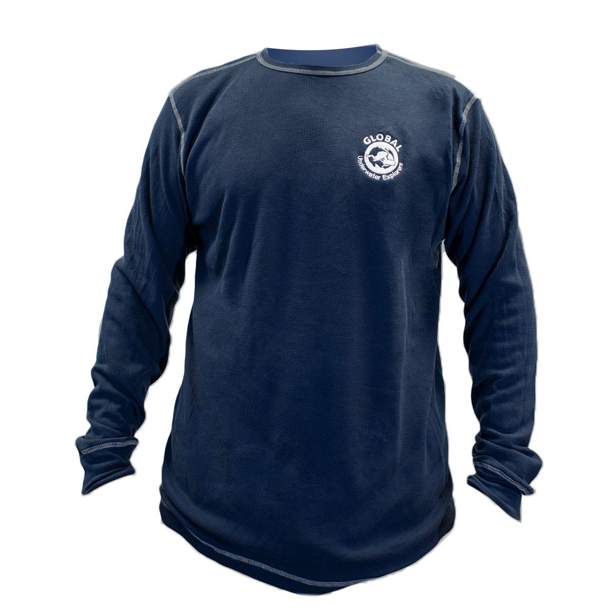 navy blue thermal top